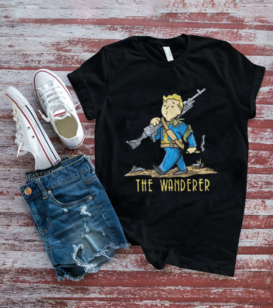 Fallout Vault Boy Wanderer Video Game T-Shirt