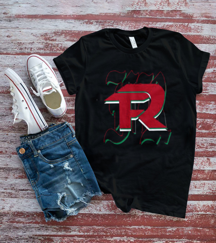 Fuerza Regida En Vivo Black FR Red And Green Mexican Flag T-Shirt