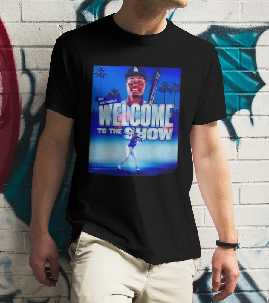 Josue De Paula Welcome To The Show Los Angeles Dodgers T-Shirt