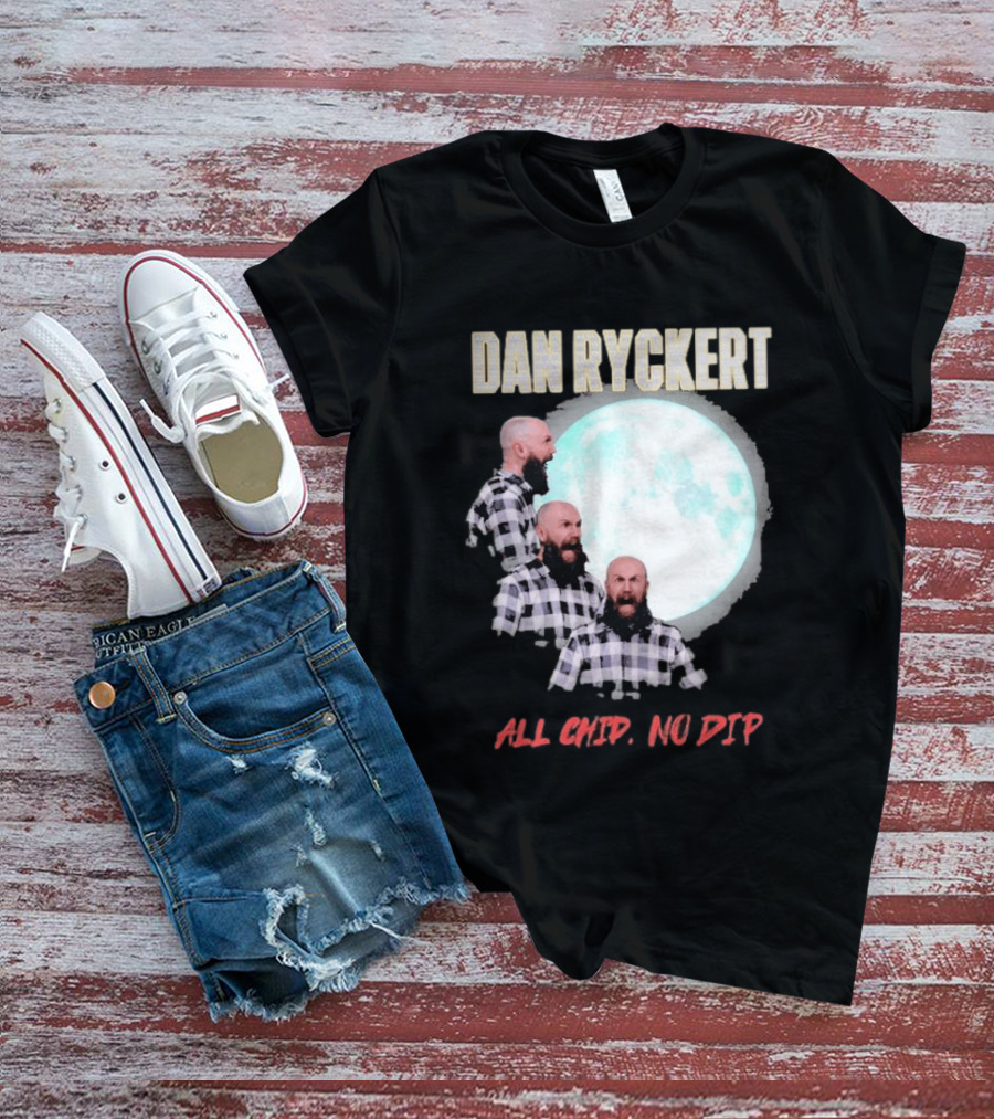 Dan Ryckert All Chip No Dip Plaid Moon Expression Series T-Shirt
