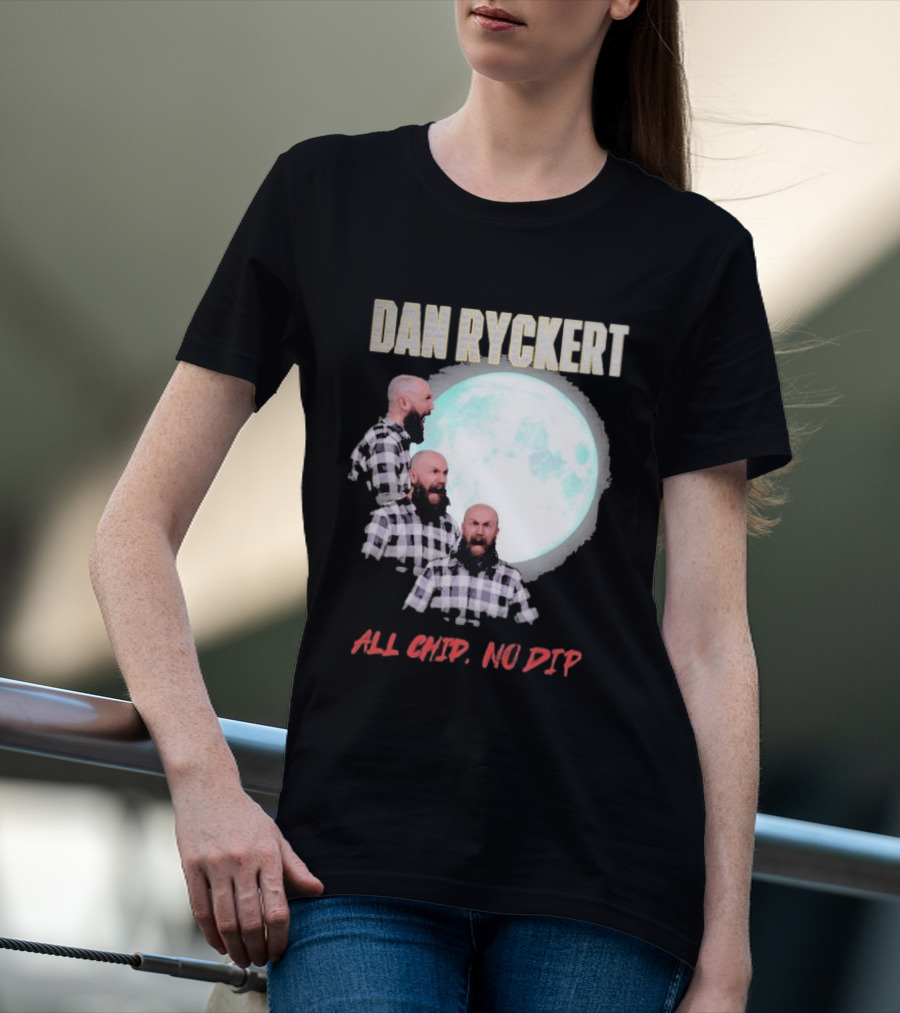 Dan Ryckert All Chip No Dip Plaid Moon Expression Series T-Shirt