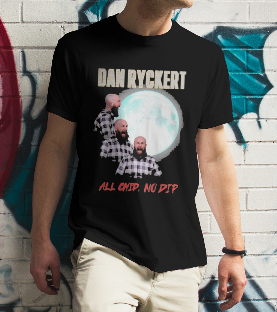 Dan Ryckert All Chip No Dip Plaid Moon Expression Series T-Shirt