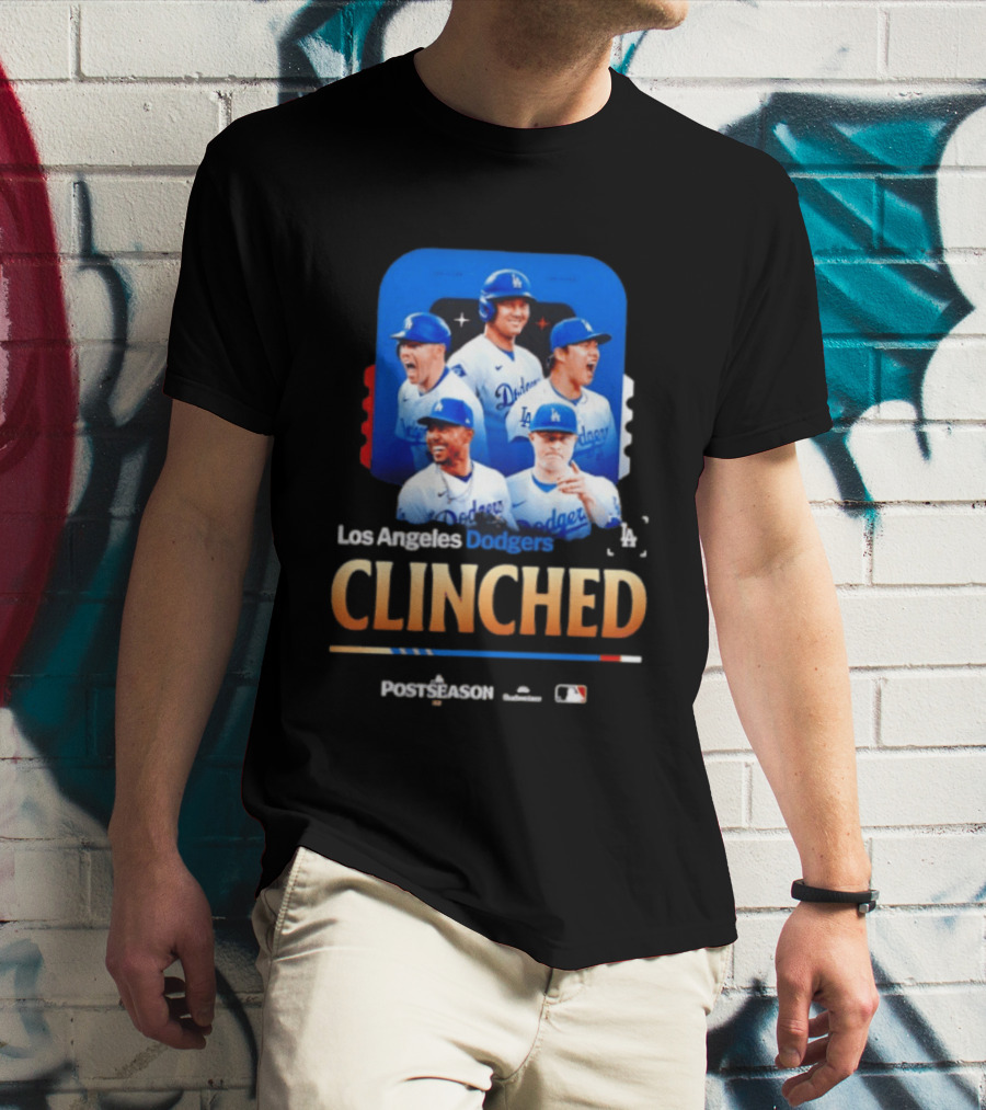 Los Angeles Dodgers Clinched 2026 MLB Postseason Celebration T-Shirt