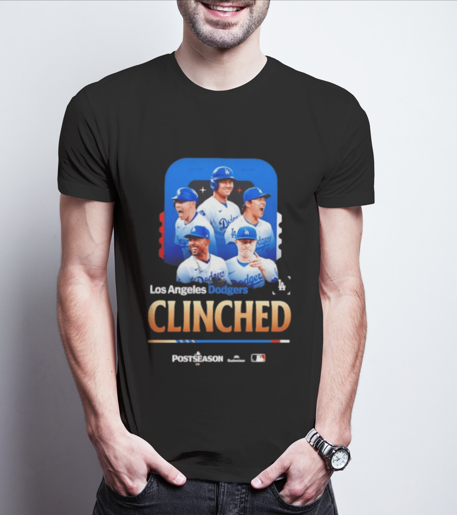 Los Angeles Dodgers Clinched 2026 MLB Postseason Celebration T-Shirt
