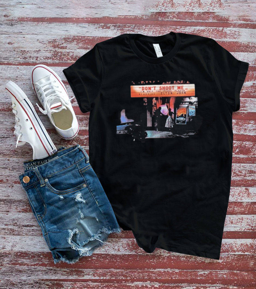Elton John Don't Shoot Me I'm Only The Piano Player Starring Album Cover T-Shirt