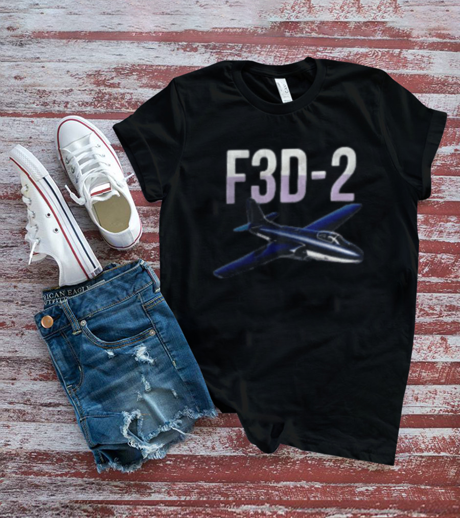 F3D 2 Night Fighter Aircraft Vintage Radar Es T-Shirt
