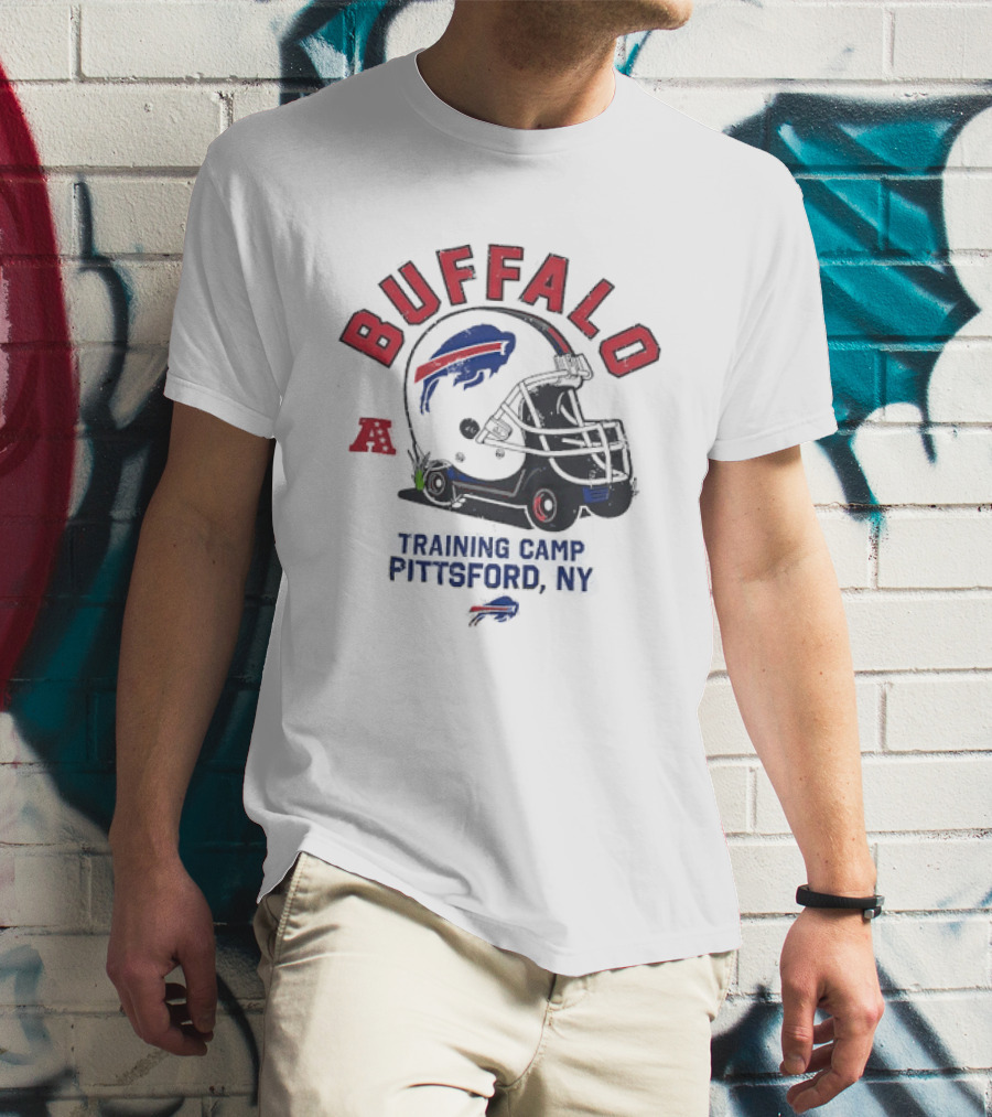 Buffalo Bills Training Camp 2026 Pittsford NY NFL Football Helmet T-Shirt