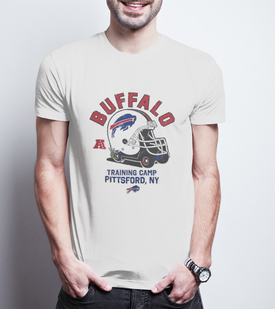 Buffalo Bills Training Camp 2026 Pittsford NY NFL Football Helmet T-Shirt