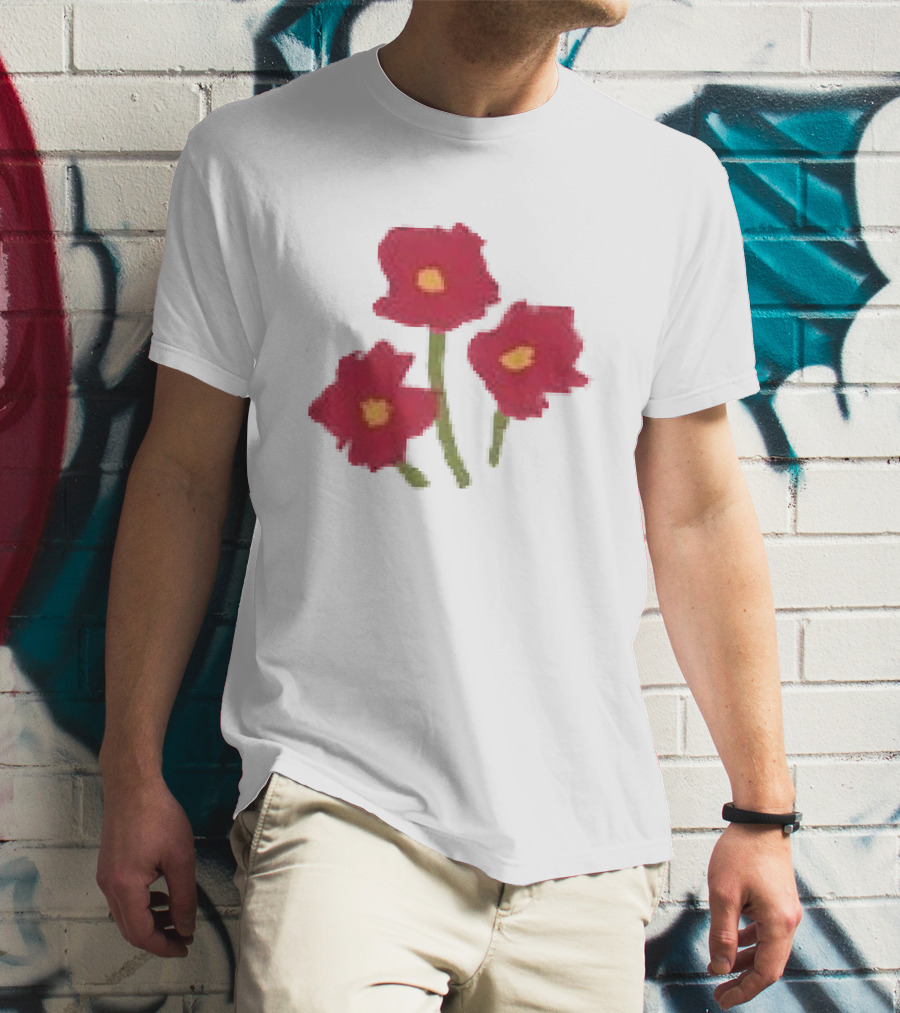 Ellie Holcomb Flowers For No Reason Red Poppies T-Shirt