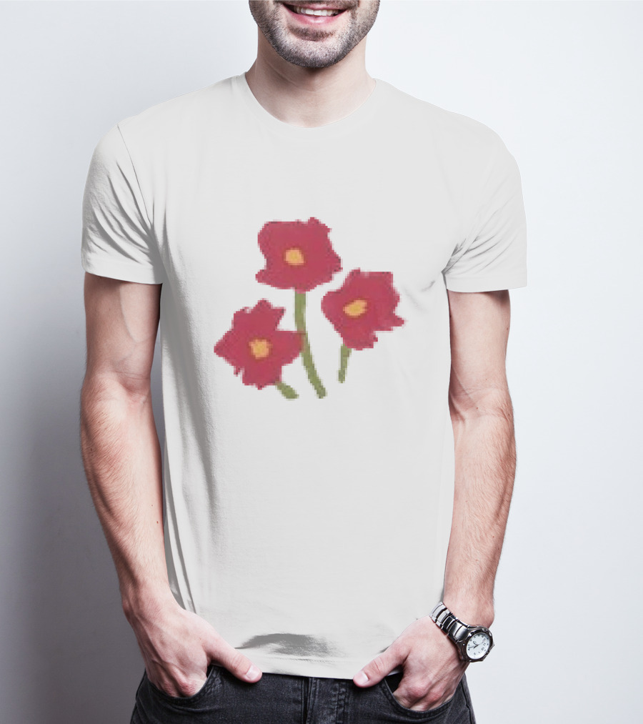 Ellie Holcomb Flowers For No Reason Red Poppies T-Shirt