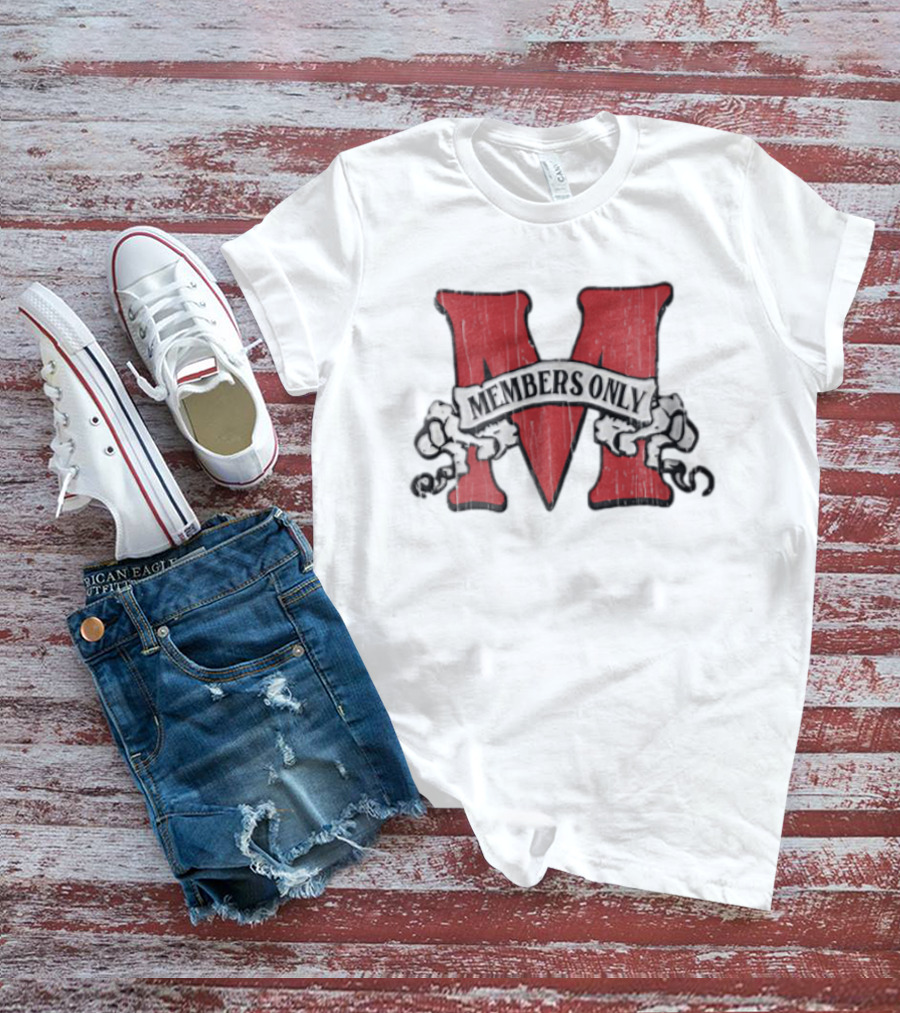 Members Only Red M Banner Chains T-Shirt