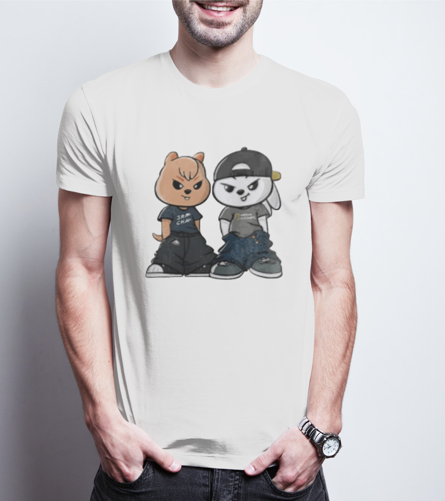 SKZOO Stray Kids Characters Han Quokka Leebit Streetwear T-Shirt