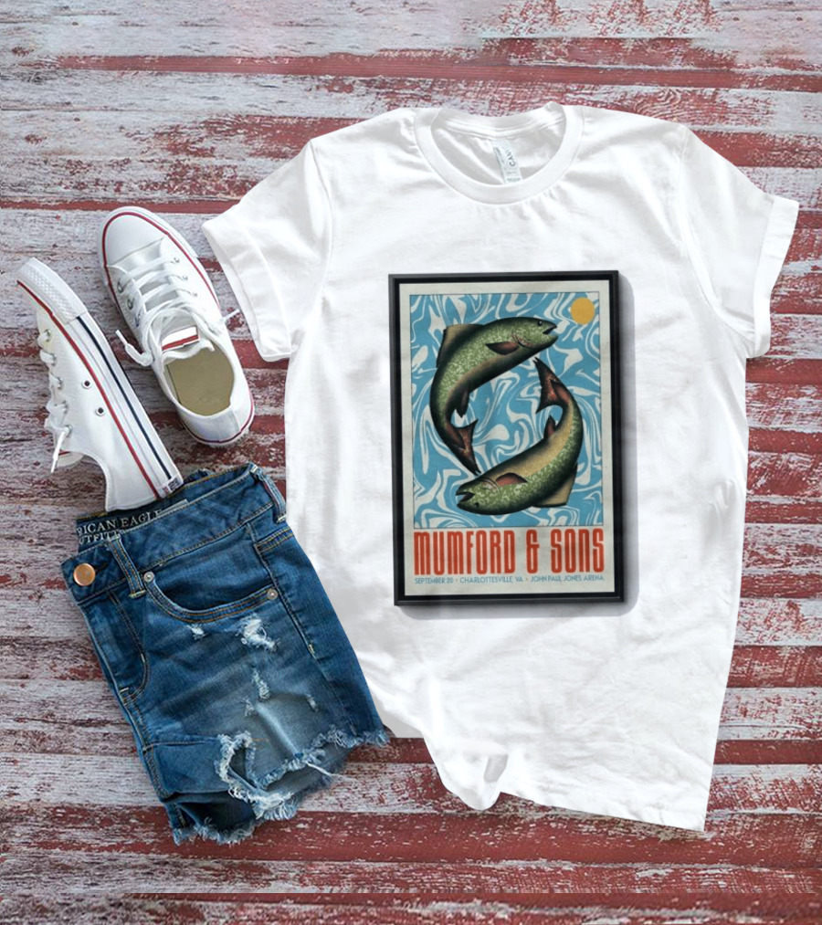Original LIMITED Sep 20 2026 Mumford & Sons Tour John Paul Jones Arena Charlottesville T-Shirt