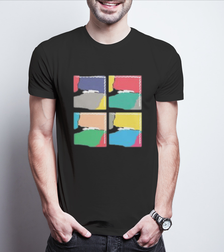 Genesis Abacab 45th Anniversary Multicolor Blocks T-Shirt