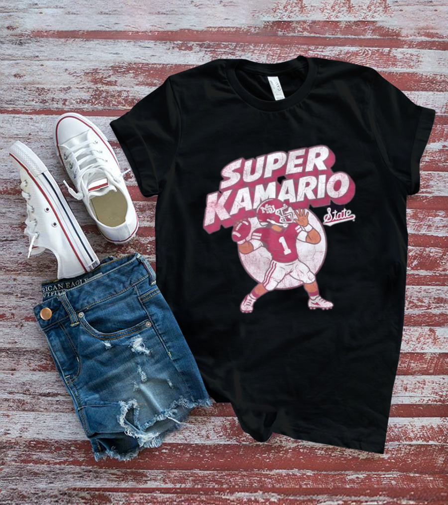 Super KaMario State No 1 Mississippi Bulldogs Football T-Shirt