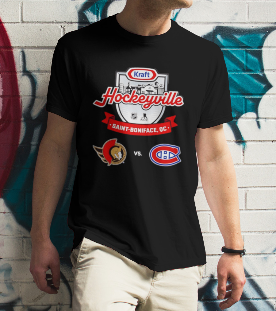 Kraft Hockeyville Saint Boniface QC Ottawa Senators Vs Montreal Canadiens NHL AHL Matchup T-Shirt