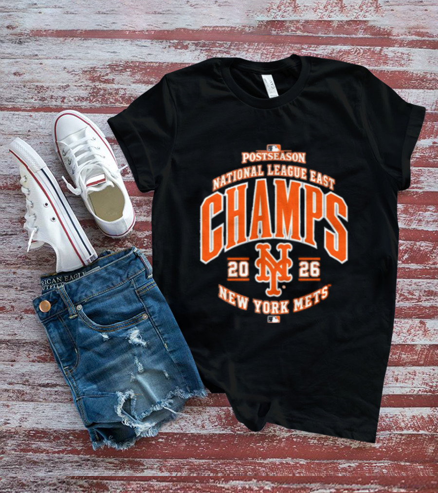 New York Mets 2026 National League East Champs Postseason T-Shirt