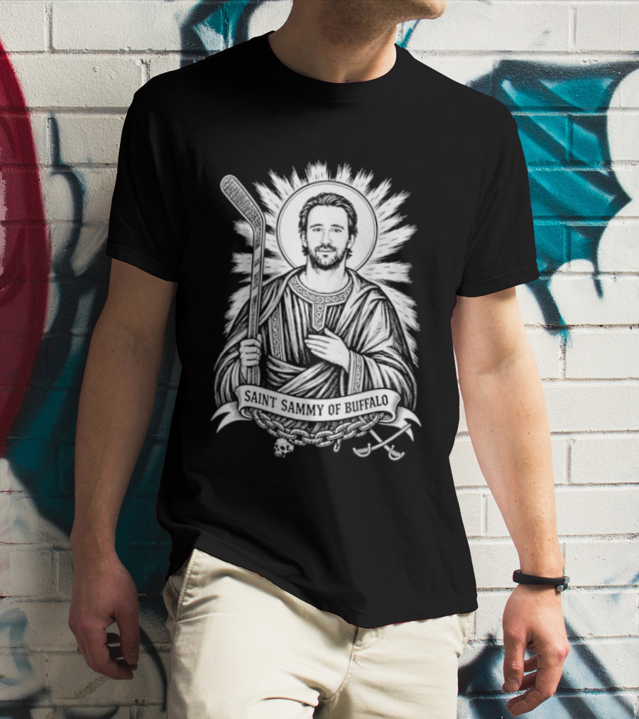 Saint Sammy Of Buffalo Mattias Samuelsson Buffalo Sabres Hockey Halo T-Shirt