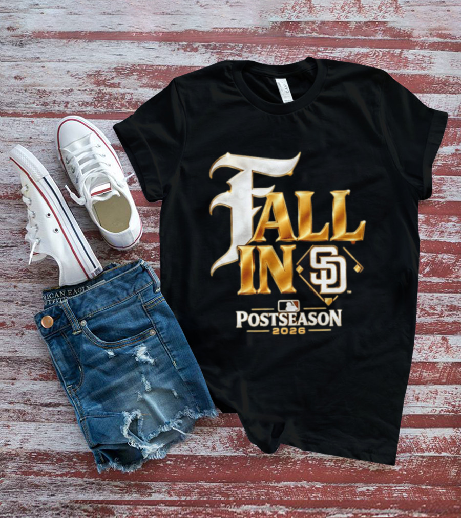 San Diego Padres Fall In SD Postseason 2026 MLB T-Shirt