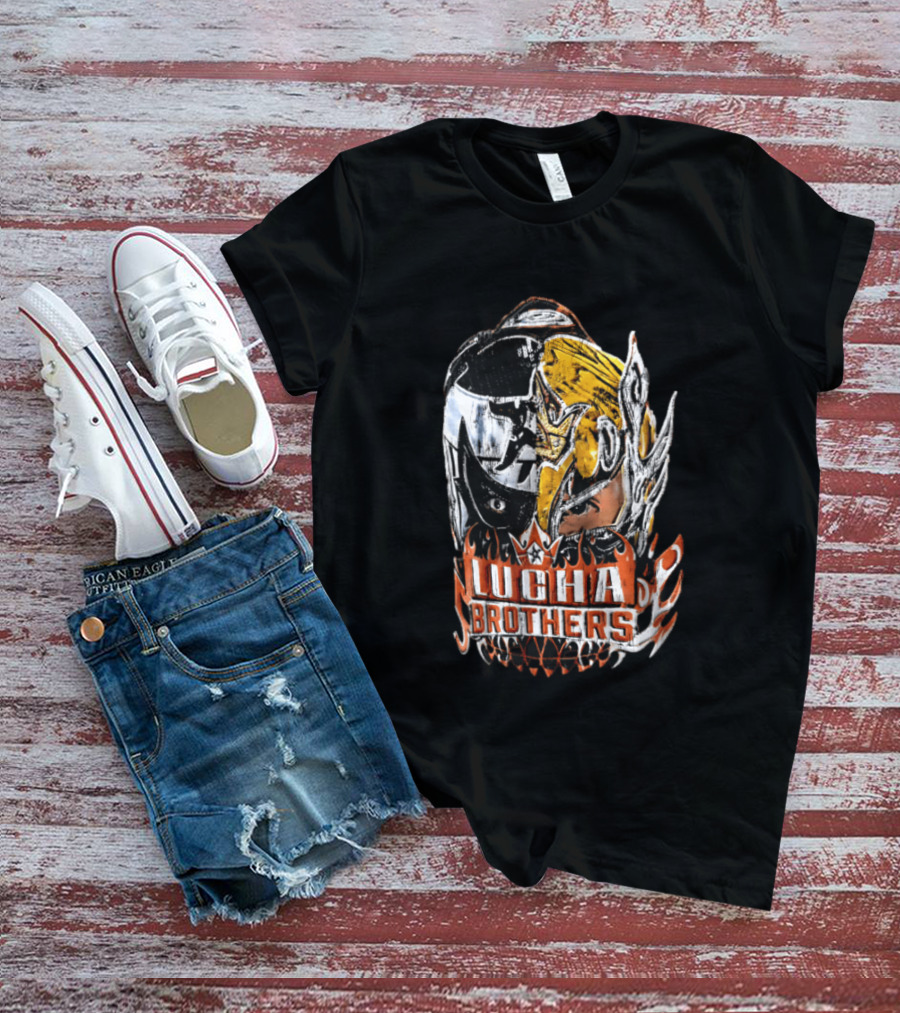 Lucha Brothers WWE Big Head Mask T-Shirt