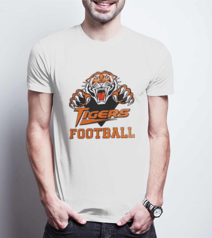 Tigers Football Sports Team Fierce Mascot Claw T-Shirt