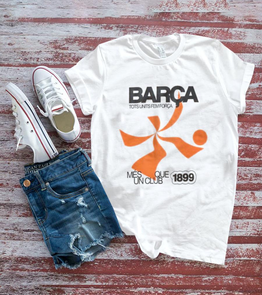BARÇA Tots Units Fem Força Més Que Un Club 1899 Ecru Pulse Motion T-Shirt