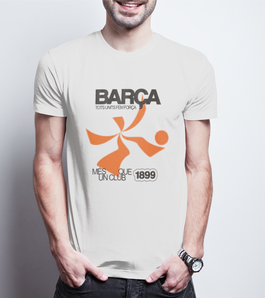 BARÇA Tots Units Fem Força Més Que Un Club 1899 Ecru Pulse Motion T-Shirt