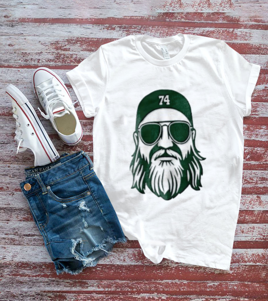 Bearded Man Sunglasses Hat 74 T-Shirt