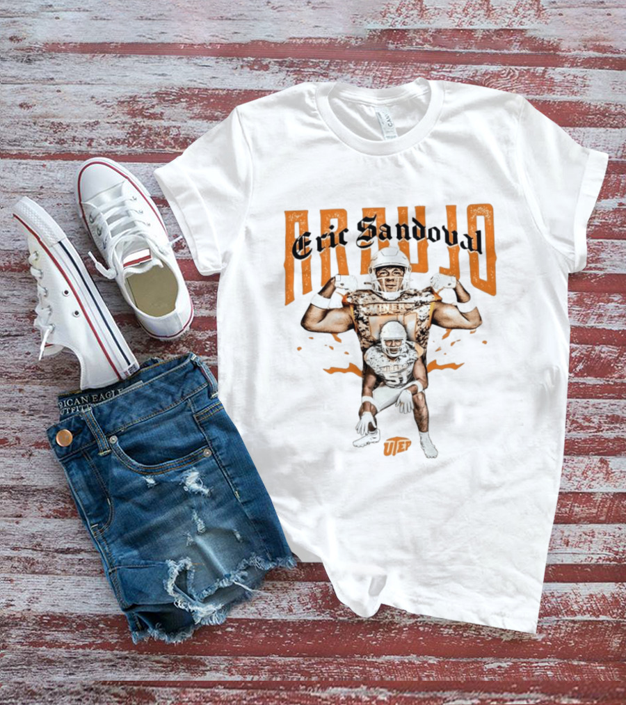 NCAA Football UTEP Eric Sandoval Araujo Collage T-Shirt