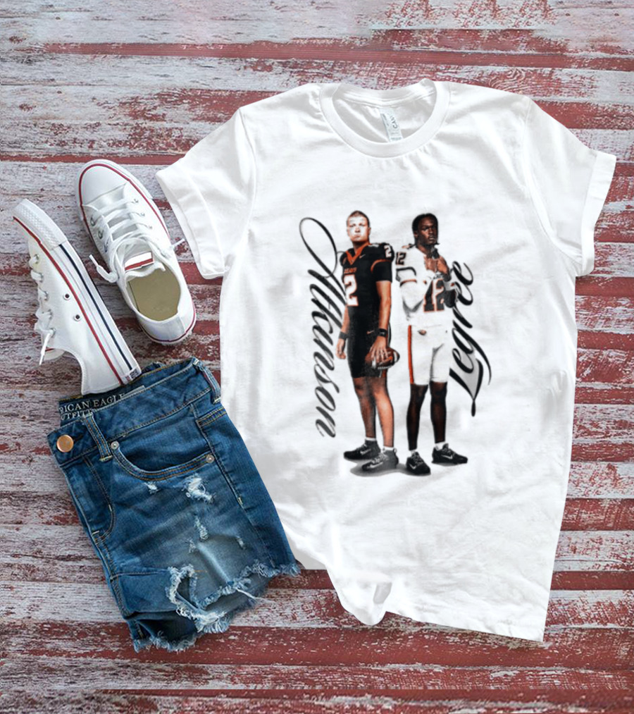 Oregon State Beavers Atkinson Legree Football Players Uniforms T-Shirt
