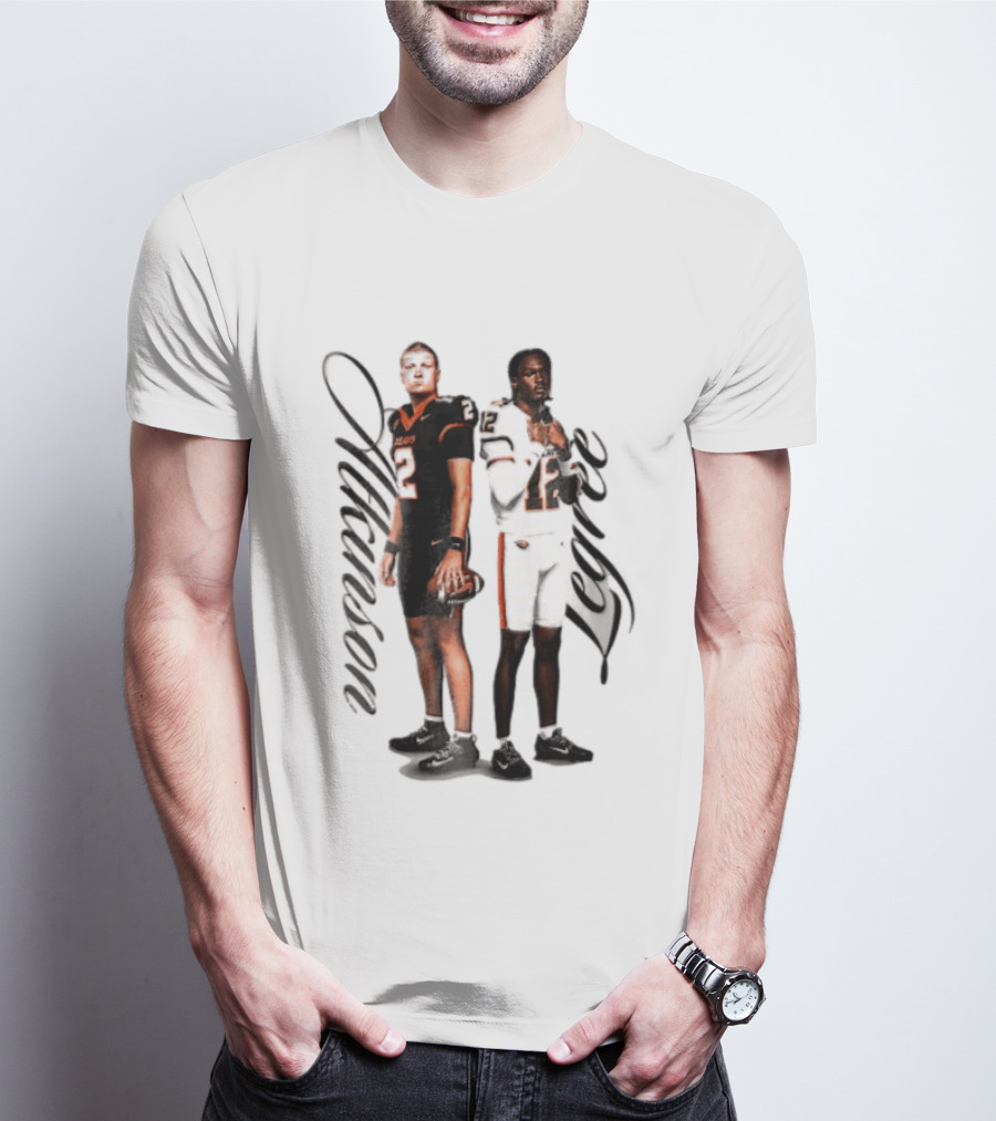 Oregon State Beavers Atkinson Legree Football Players Uniforms T-Shirt