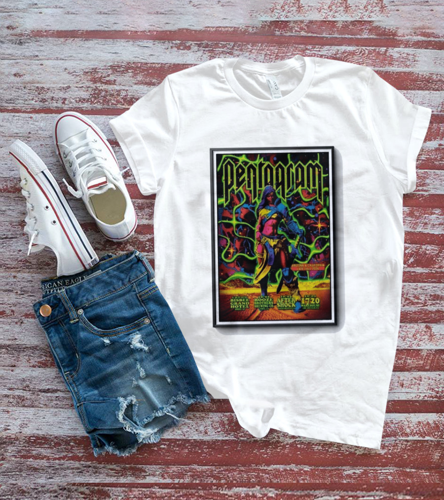 Pentagram Arizona California Late Fall 2026 Bisbee Grand Hotel Brothers Brewing Co After Shock Warehouse T-Shirt