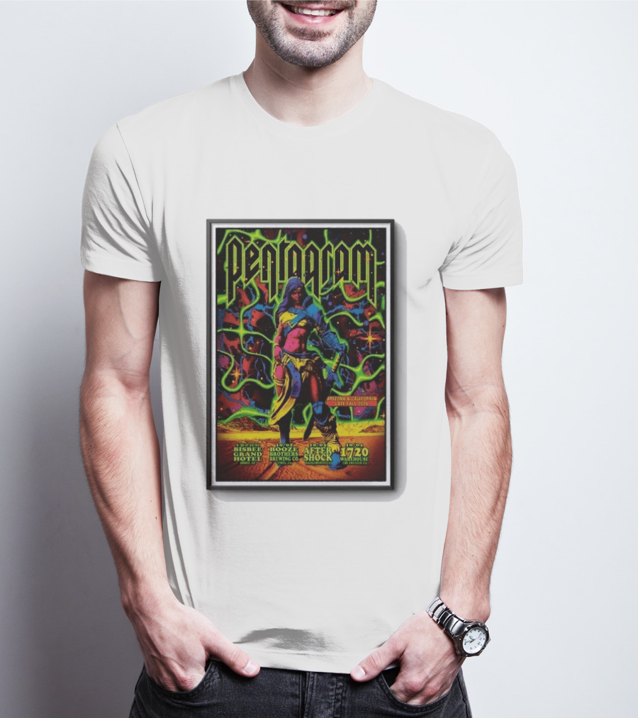Pentagram Arizona California Late Fall 2026 Bisbee Grand Hotel Brothers Brewing Co After Shock Warehouse T-Shirt