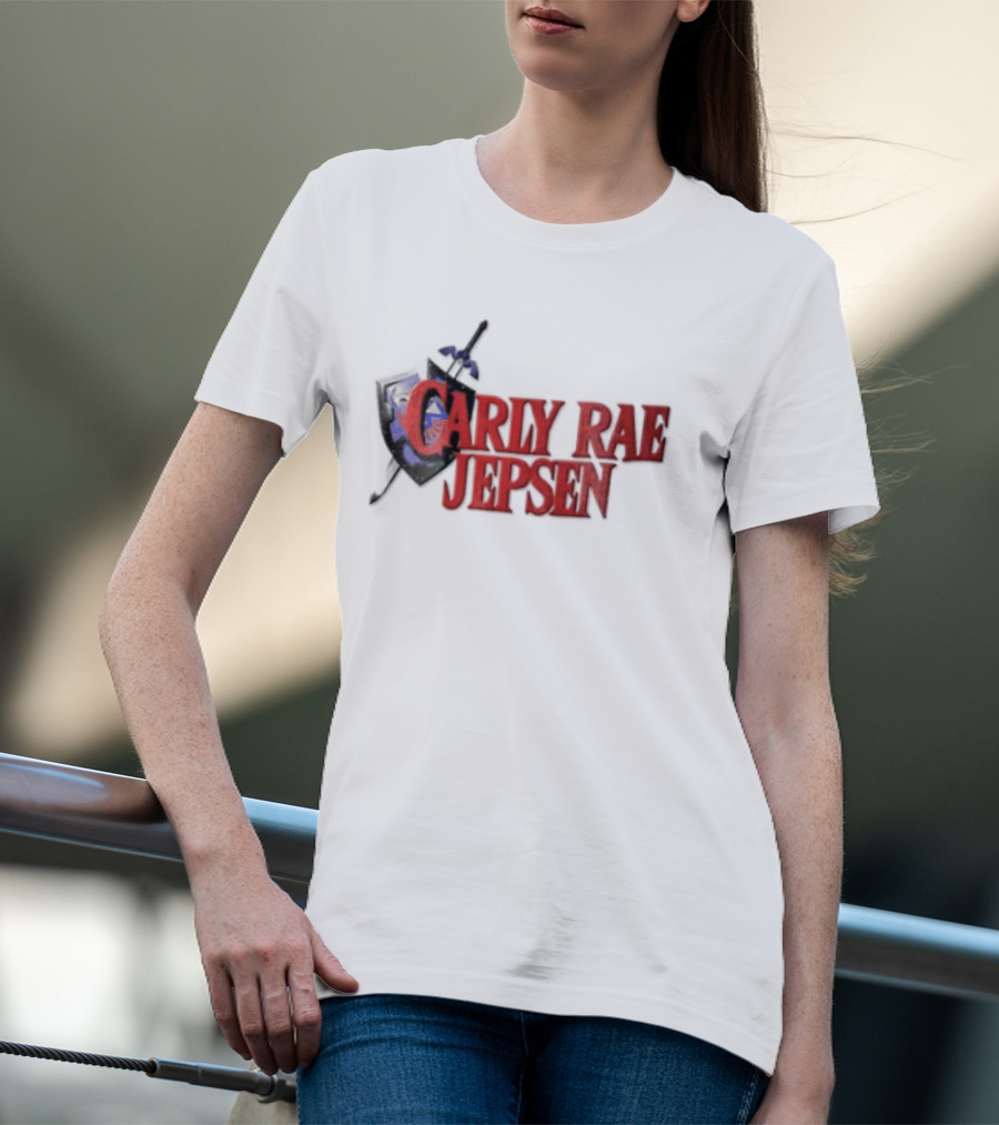 Carly Rae Jepsen The Legend Of Zelda Parody Shield Sword T-Shirt