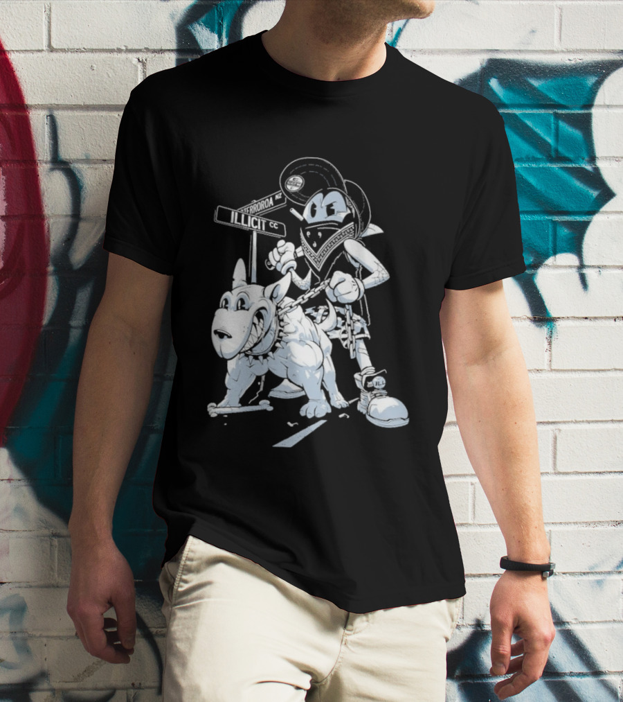 Redrat Illicit Menace Retro Cartoon Adventure T-Shirt