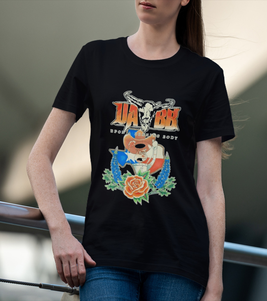 Upon A Burning Body UABB Sandy Texas Flag Animation T-Shirt