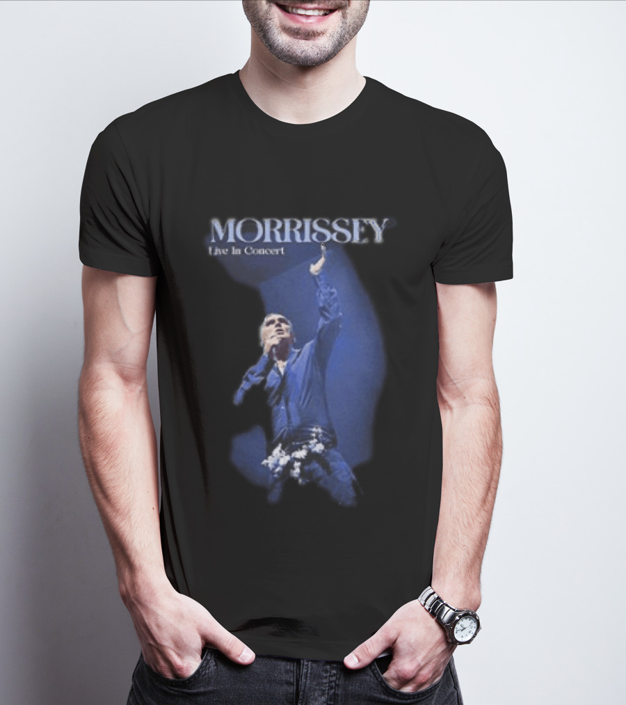 Morrissey Live In Concert World Tour 2026 Performance Image T-Shirt