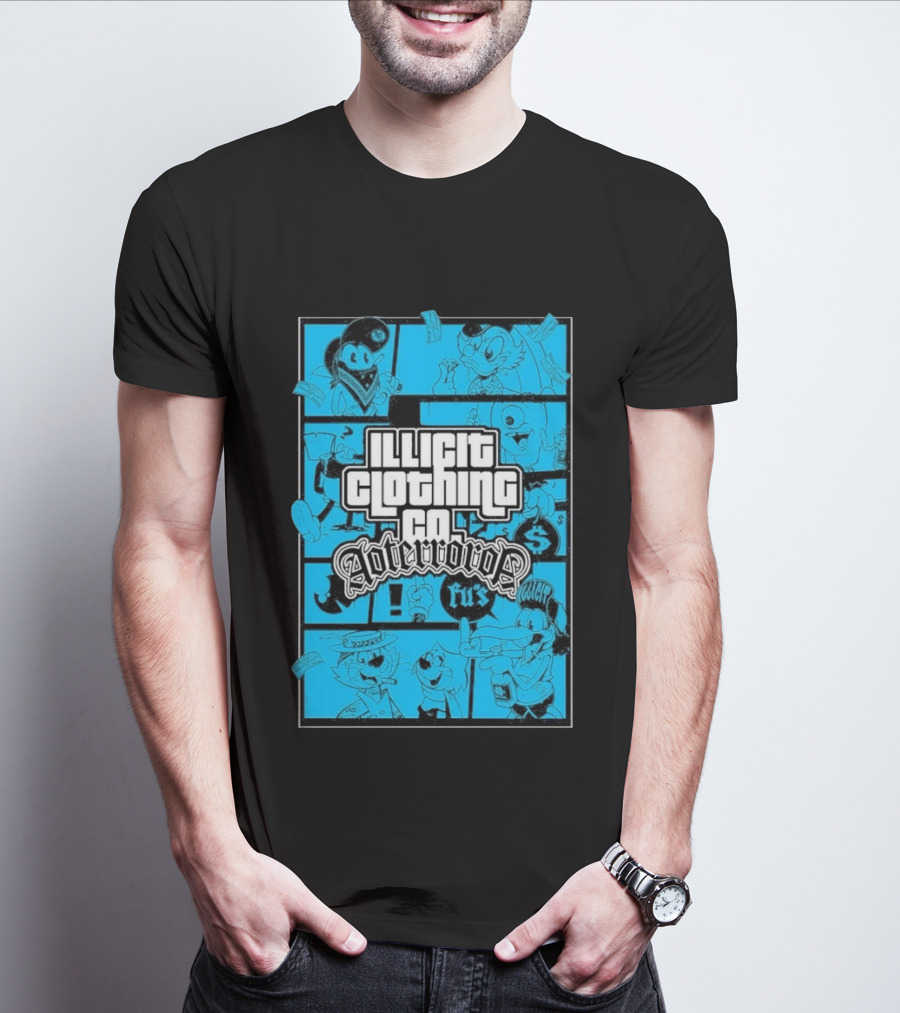 Illicit Clothing Co Afterror FU$ T-Shirt