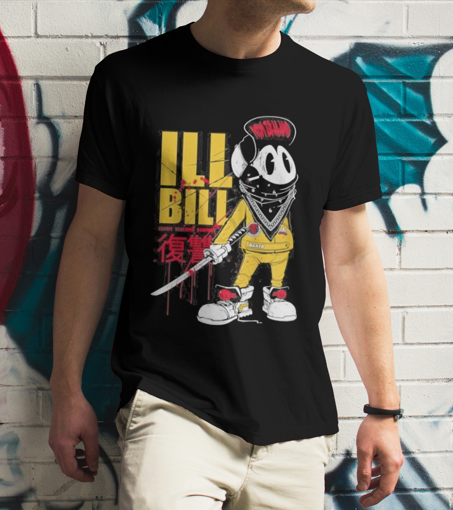 Ill Bill Redrat Illicit Drippy Character With Red And Yellow Details T-Shirt