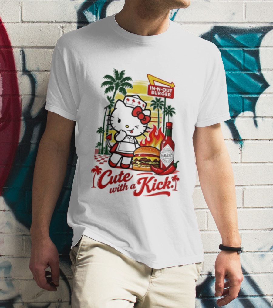 Hello Kitty In N Out Tabasco Cutie With A Kick Burger T-Shirt