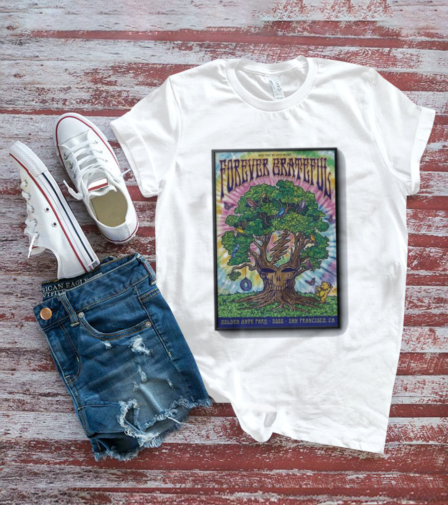 Forever Grateful Rainbow Tree Golden Gate Park 2026 San Francisco T-Shirt
