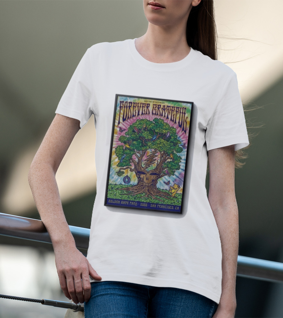 Forever Grateful Rainbow Tree Golden Gate Park 2026 San Francisco T-Shirt