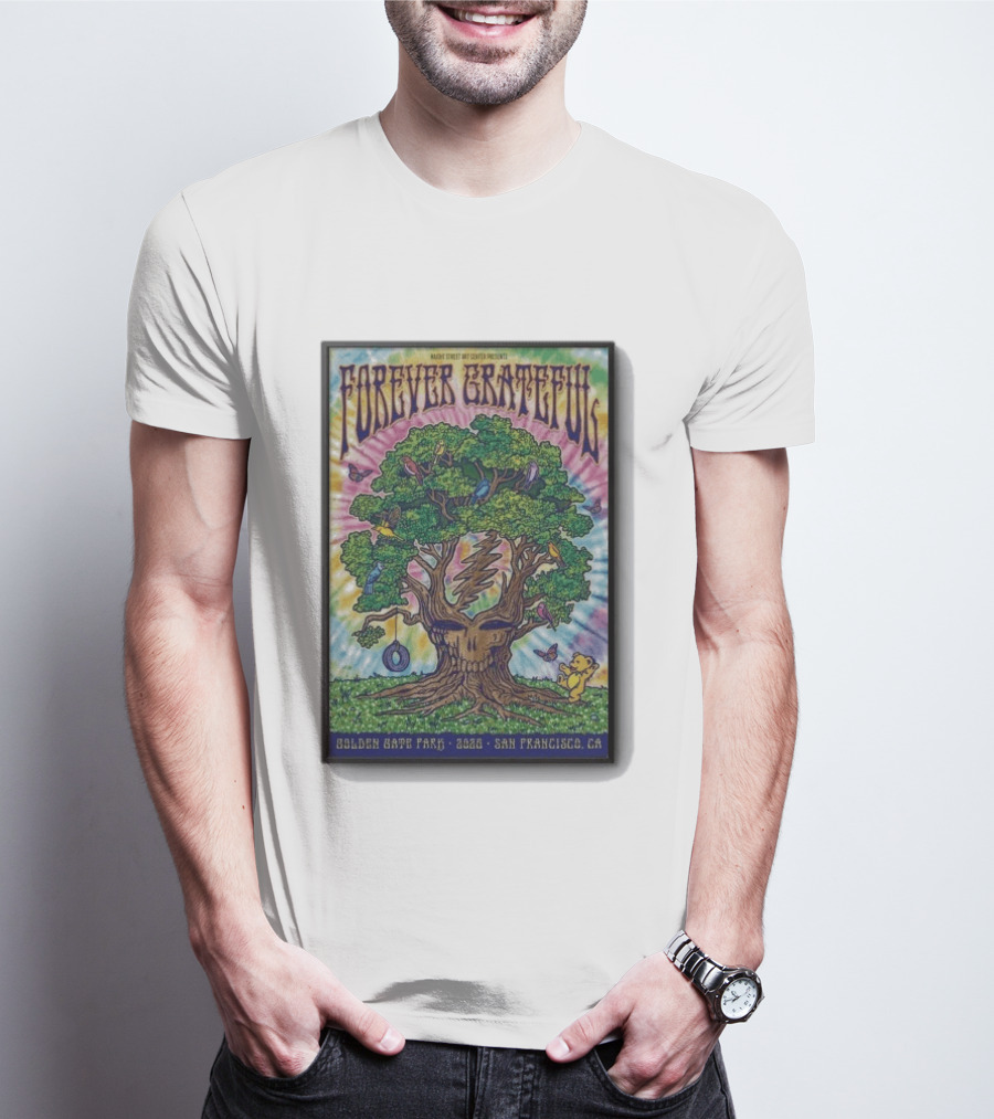 Forever Grateful Rainbow Tree Golden Gate Park 2026 San Francisco T-Shirt