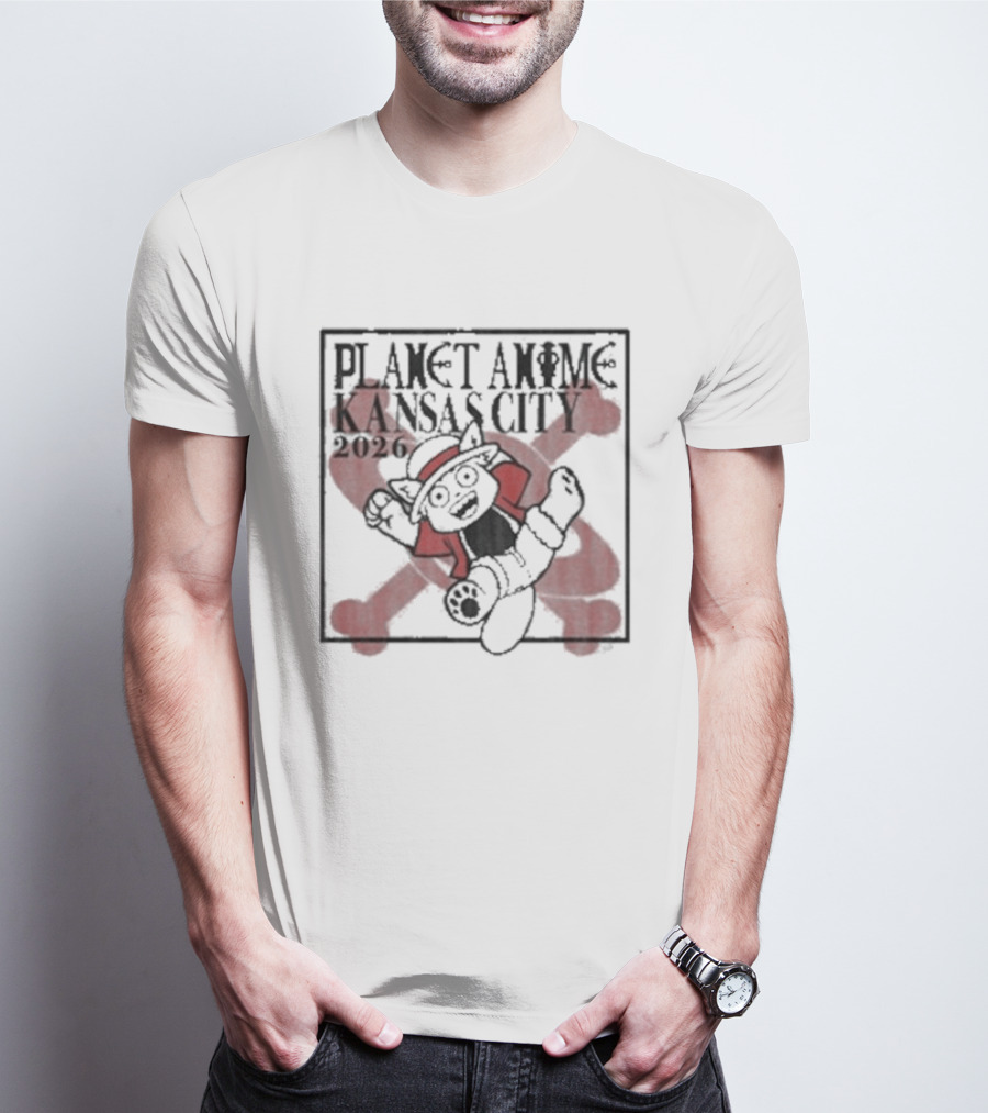 Planet Anime Kansas City 2026 Pirate Panda T-Shirt