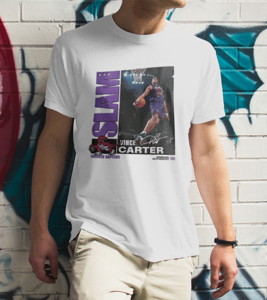 SLAM Vince Carter Top 500 Toronto Raptors Dunk Basketball T-Shirt