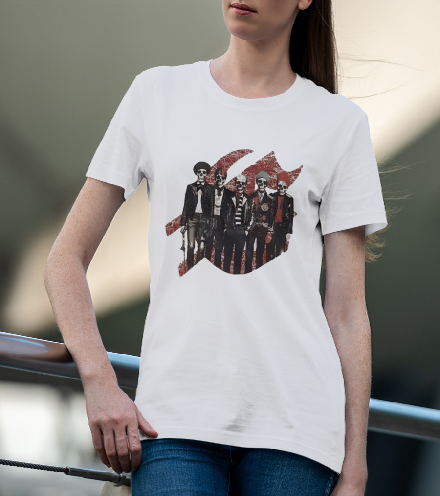 Yan Diomande Godspeed New York Guitar Heros Bone Studded T-Shirt