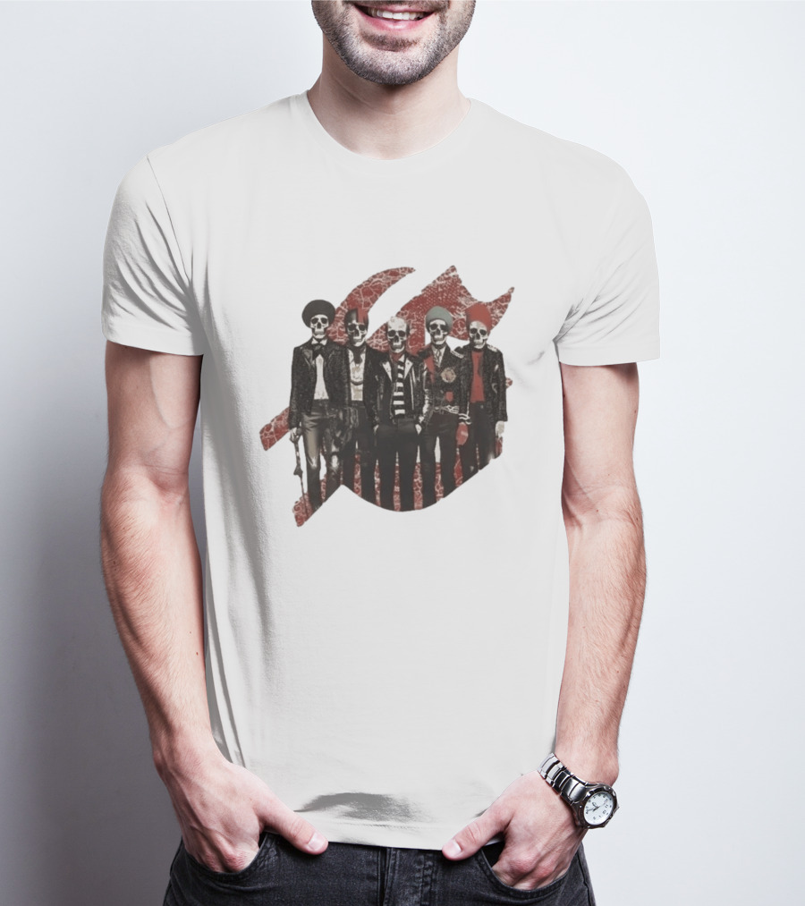 Yan Diomande Godspeed New York Guitar Heros Bone Studded T-Shirt