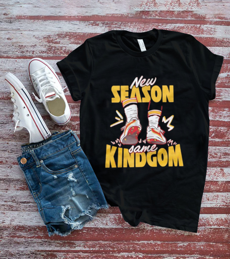 New Season Same Kingdom Kansas City Chiefs Socks And Cleats T-Shirt