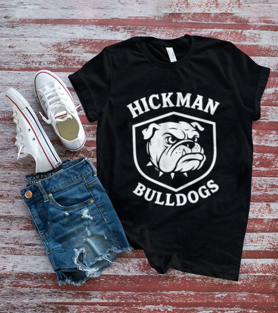 Hickman Bulldogs Mascot Shield T-Shirt