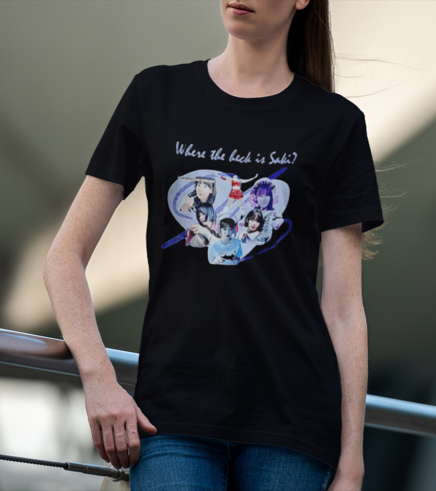 Saki Sakura Where The Heck Is Collage Of Female Idol Photos Miyawaki T-Shirt